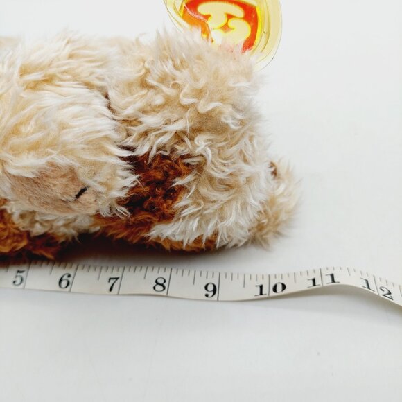 Ty Classic Taffy Terrier Puppy Dog Plush 9” Floppy Stuffed Animal 1997 Brown - Picture 7 of 8